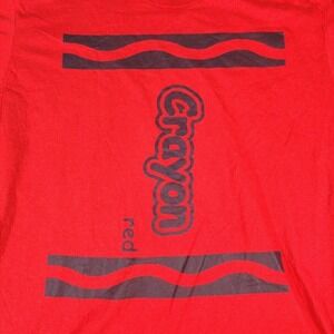 Crayon‎ Crayola Shirt Mens 2XL Red Short Sleeve Casual Normcore
